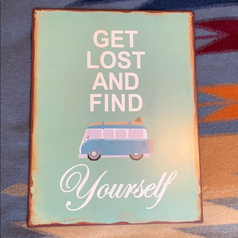 Metal sign from world market